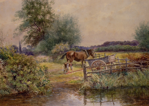 West Harnham Meadows by Young, Edwin