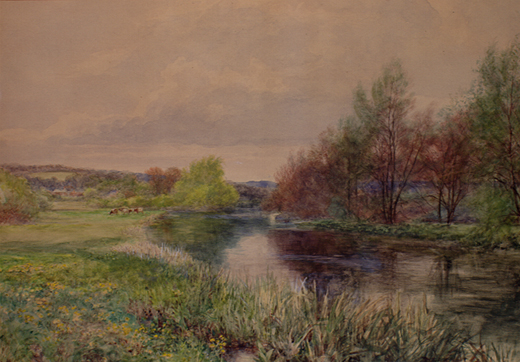 The Nadder near Bemerton by Young, Edwin