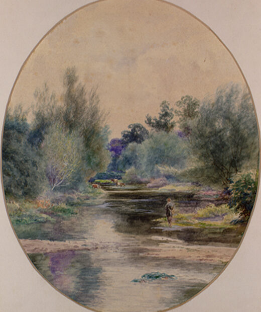 Cattle ford at Bone Mill, 1881 by Young, Edwin