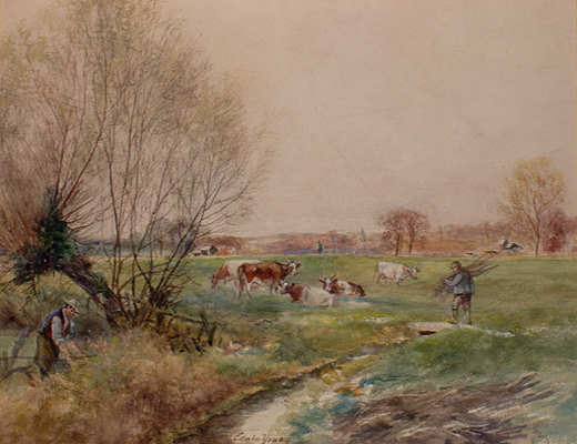 Harnham Meadows to Churchfields and Bemerton by Young, Edwin
