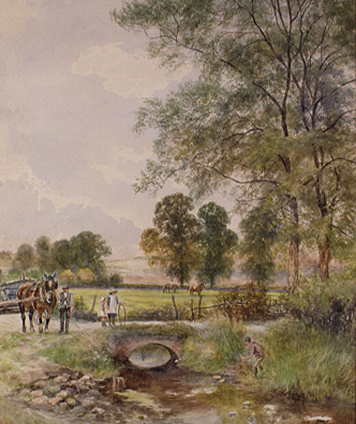 View at Britford, South of Mr Hardings Farm, Bridge Farm, Britford by Young, Edwin