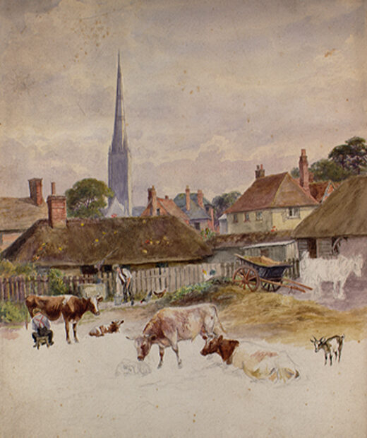 Harnham Farm by Young, Edwin