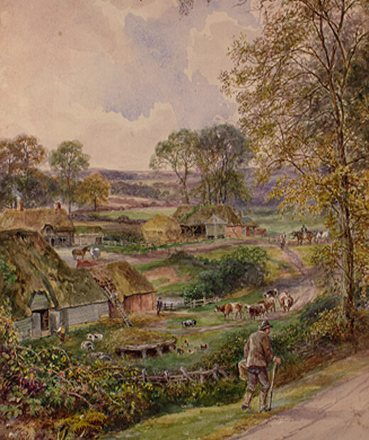 Old Homestead at Ivy Church by Young, Edwin
