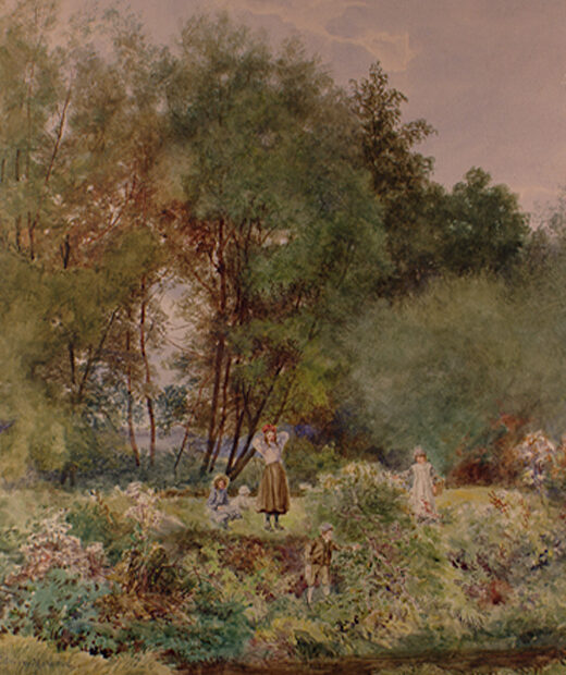 Study of Trees at Harnham by Young, Edwin
